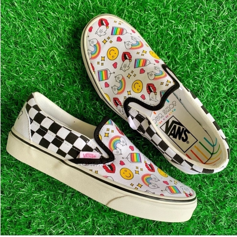 🌈🙂Vans Classic Slip On Flour Shop